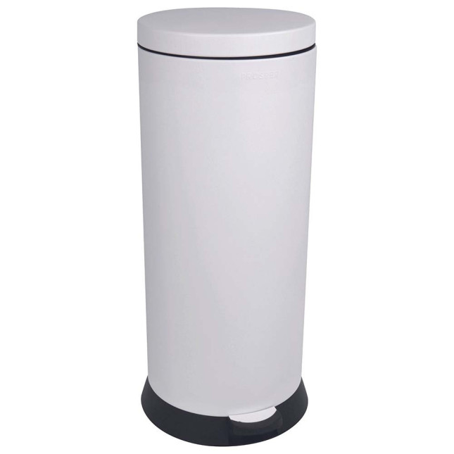 Poubelle cuisine à pédale 30L Blanc Coton