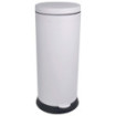 Poubelle cuisine à pédale 30L Blanc Coton