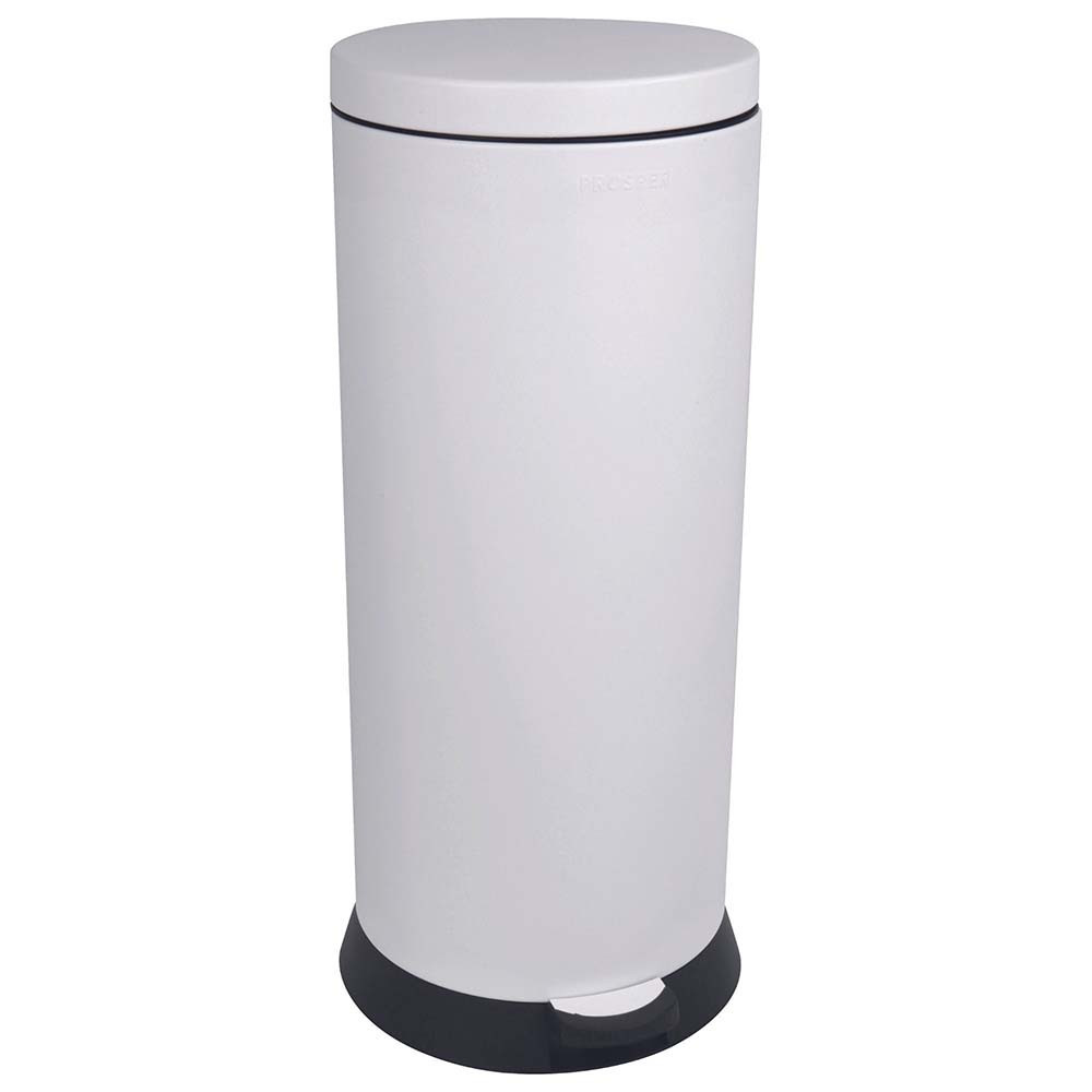 Poubelle cuisine à pédale 30L Blanc Coton