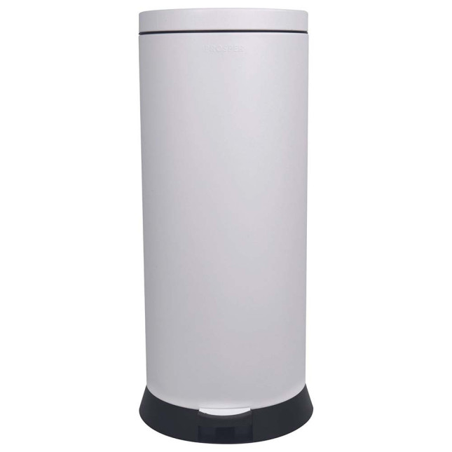 Poubelle cuisine à pédale 30L Blanc Coton