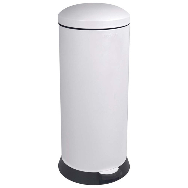 Poubelle cuisine à pédale 30L Blanc Coton