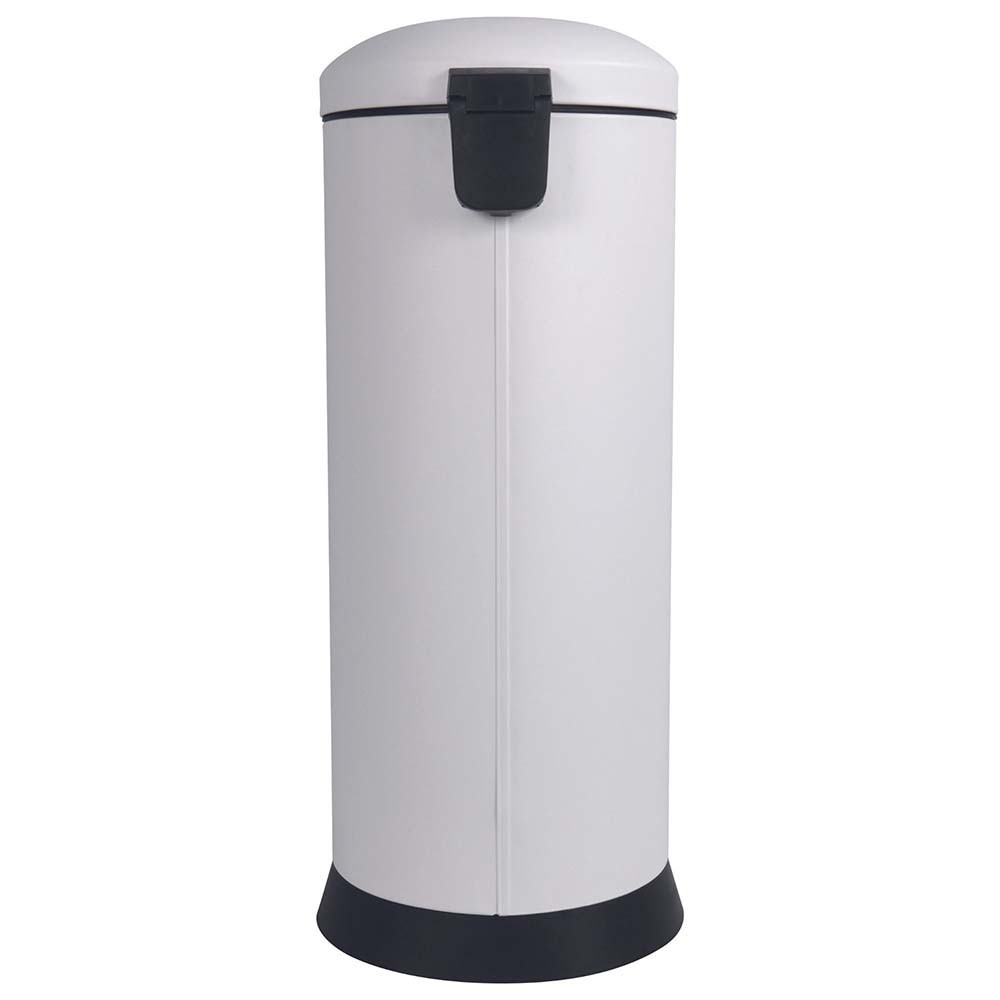 Poubelle cuisine à pédale 30L Blanc Coton
