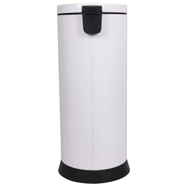 Poubelle cuisine à pédale 30L Blanc Éclat Poubelle cuisine à pédale 30L Blanc Éclat