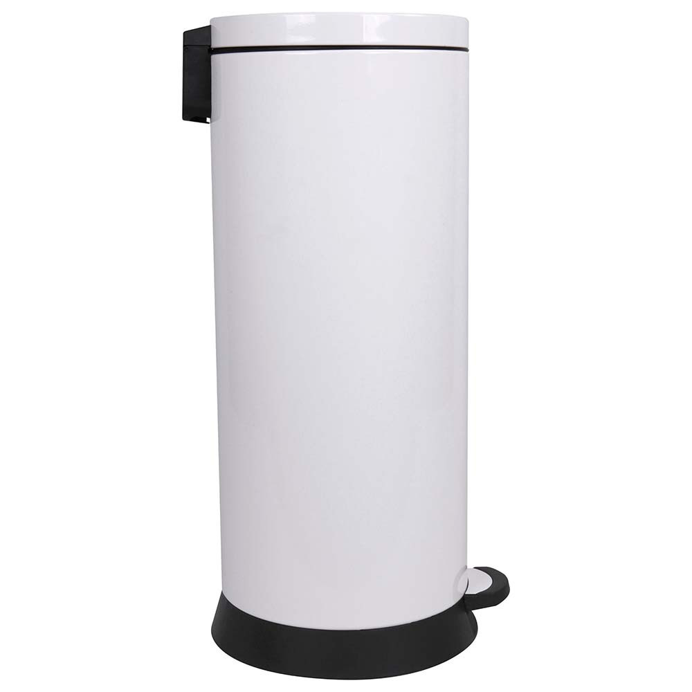 Poubelle cuisine à pédale 30L Blanc Éclat Poubelle cuisine à pédale 30L Blanc Éclat