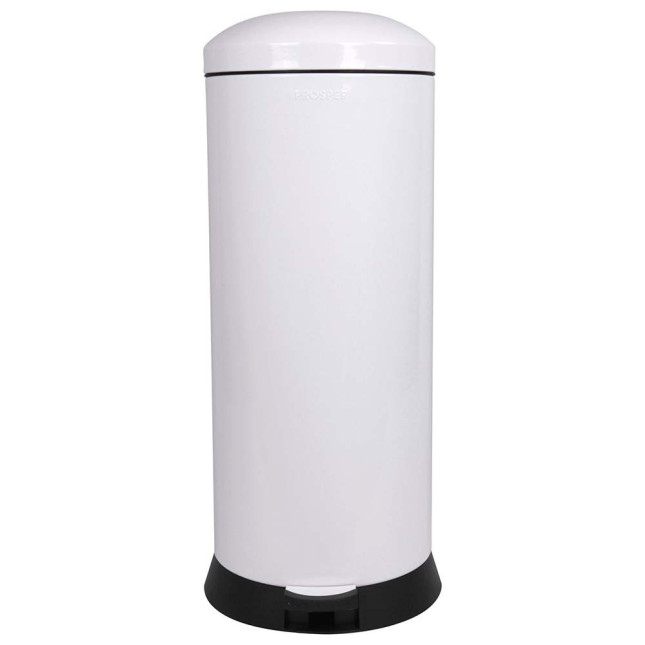 Poubelle cuisine à pédale 30L Blanc Éclat Poubelle cuisine à pédale 30L Blanc Éclat