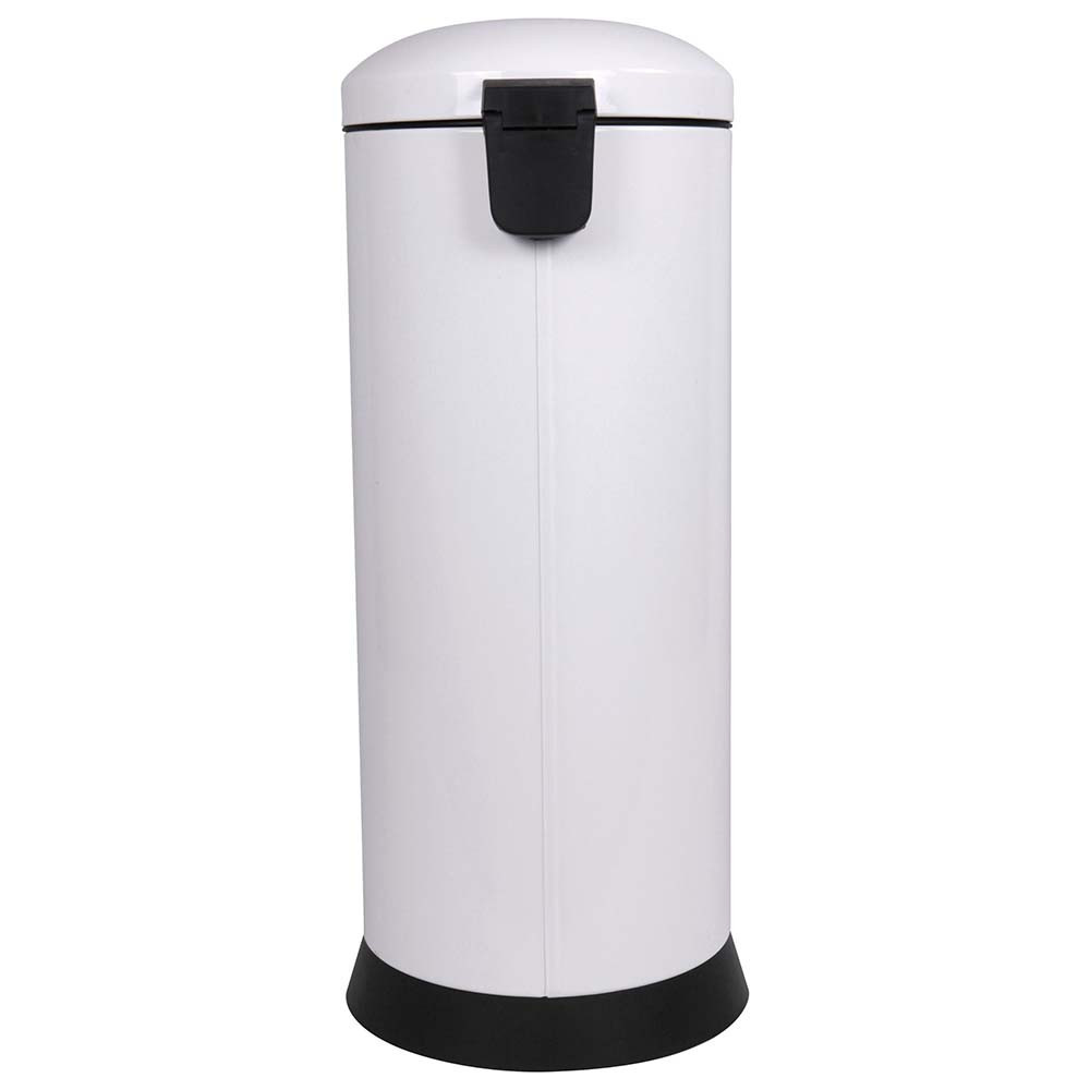 Poubelle cuisine à pédale 30L Blanc Éclat Poubelle cuisine à pédale 30L Blanc Éclat