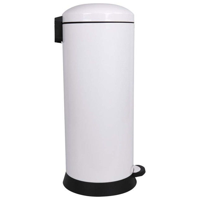 Poubelle cuisine à pédale 30L Blanc Éclat Poubelle cuisine à pédale 30L Blanc Éclat