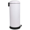 Poubelle cuisine à pédale 30L Blanc Éclat Poubelle cuisine à pédale 30L Blanc Éclat