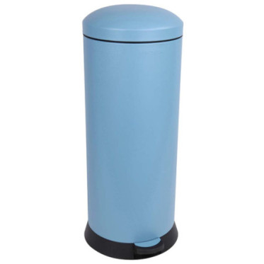 Poubelle cuisine à pédale 30L Bleu Céleste