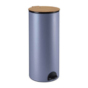 Poubelle cuisine à pédale 30L Bleu Lavande