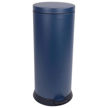 Poubelle cuisine à pédale 30L Bleu Minéral