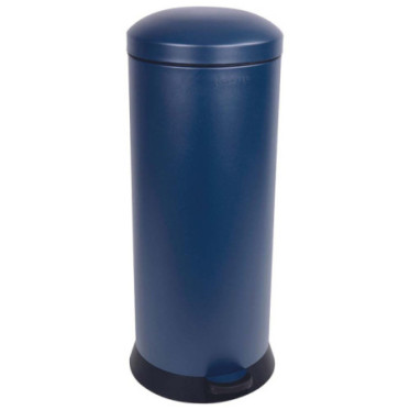 Poubelle cuisine à pédale 30L Bleu Minéral