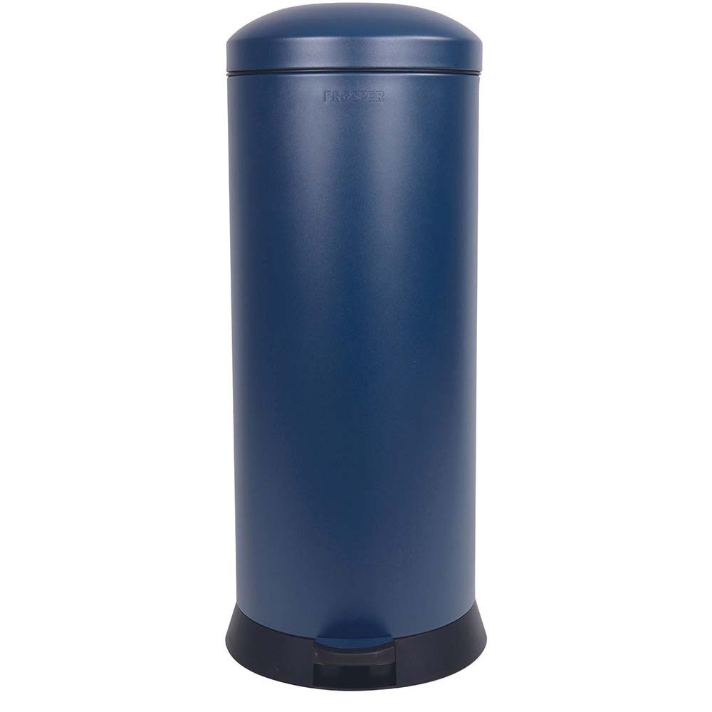 Poubelle cuisine à pédale 30L Bleu Minéral