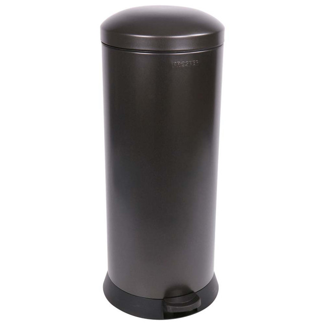 Poubelle cuisine à pédale 30L et 10 sacs poubelle 50L Noir Basalte Poubelle cuisine à pédale 30L et 10 sacs poubelle 50L Noir Basalte