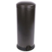 Poubelle cuisine à pédale 30L et 10 sacs poubelle 50L Noir Basalte