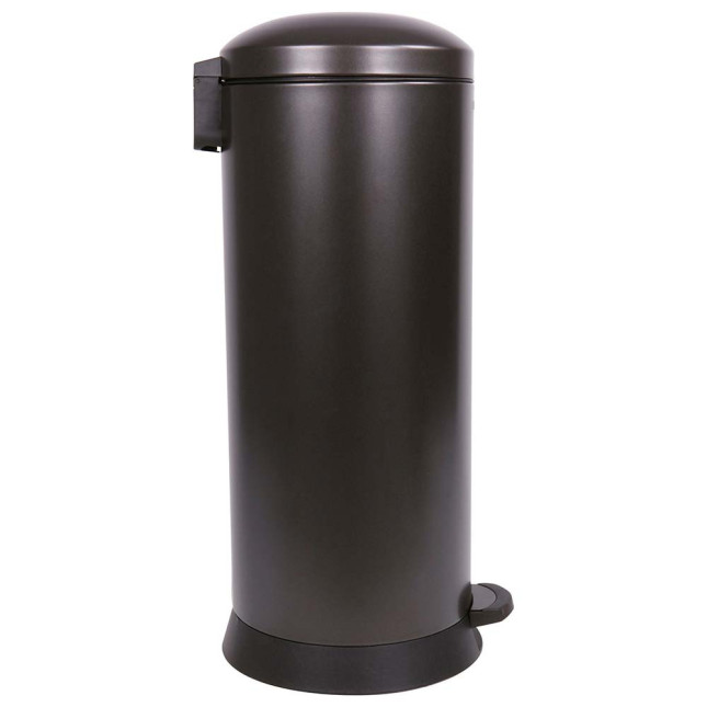 Poubelle cuisine à pédale 30L et 10 sacs poubelle 50L Noir Basalte Poubelle cuisine à pédale 30L et 10 sacs poubelle 50L Noir Basalte