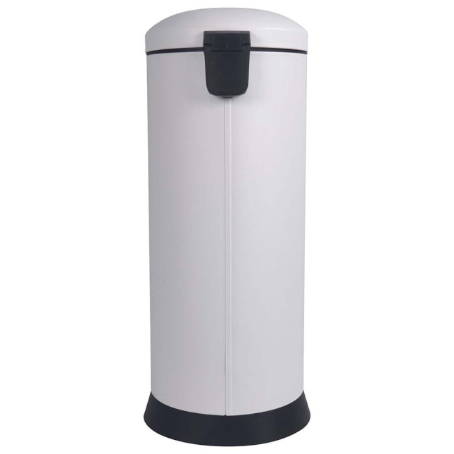 Poubelle cuisine à pédale 30L et 10 sacs poubelle 50L Blanc Coton Poubelle cuisine à pédale 30L et 10 sacs poubelle 50L Blanc Coton