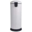 Poubelle cuisine à pédale 30L et 10 sacs poubelle 50L Blanc Coton Poubelle cuisine à pédale 30L et 10 sacs poubelle 50L Blanc Coton