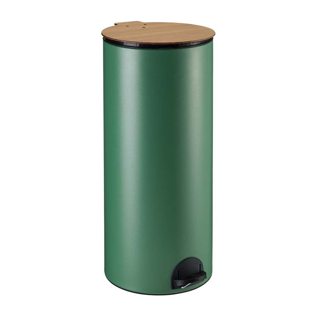 Poubelle cuisine à pédale 30L et 10 sacs poubelle 50L Vert Natura Poubelle cuisine à pédale 30L et 10 sacs poubelle 50L Vert Natura