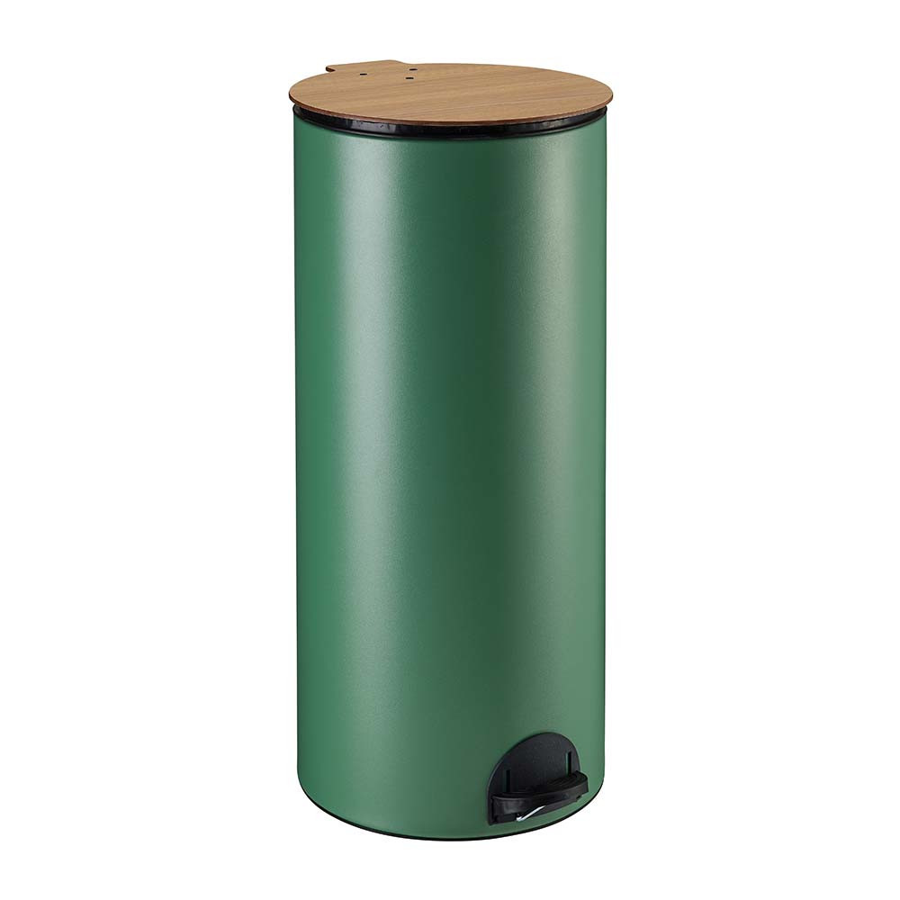 Poubelle cuisine à pédale 30L et 10 sacs poubelle 50L Vert Natura Poubelle cuisine à pédale 30L et 10 sacs poubelle 50L Vert Natura