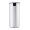 Poubelle cuisine à pédale 30L et 10 sacs poubelle 50L Blanc Coton Poubelle cuisine à pédale 30L et 10 sacs poubelle 50L Blanc Coton