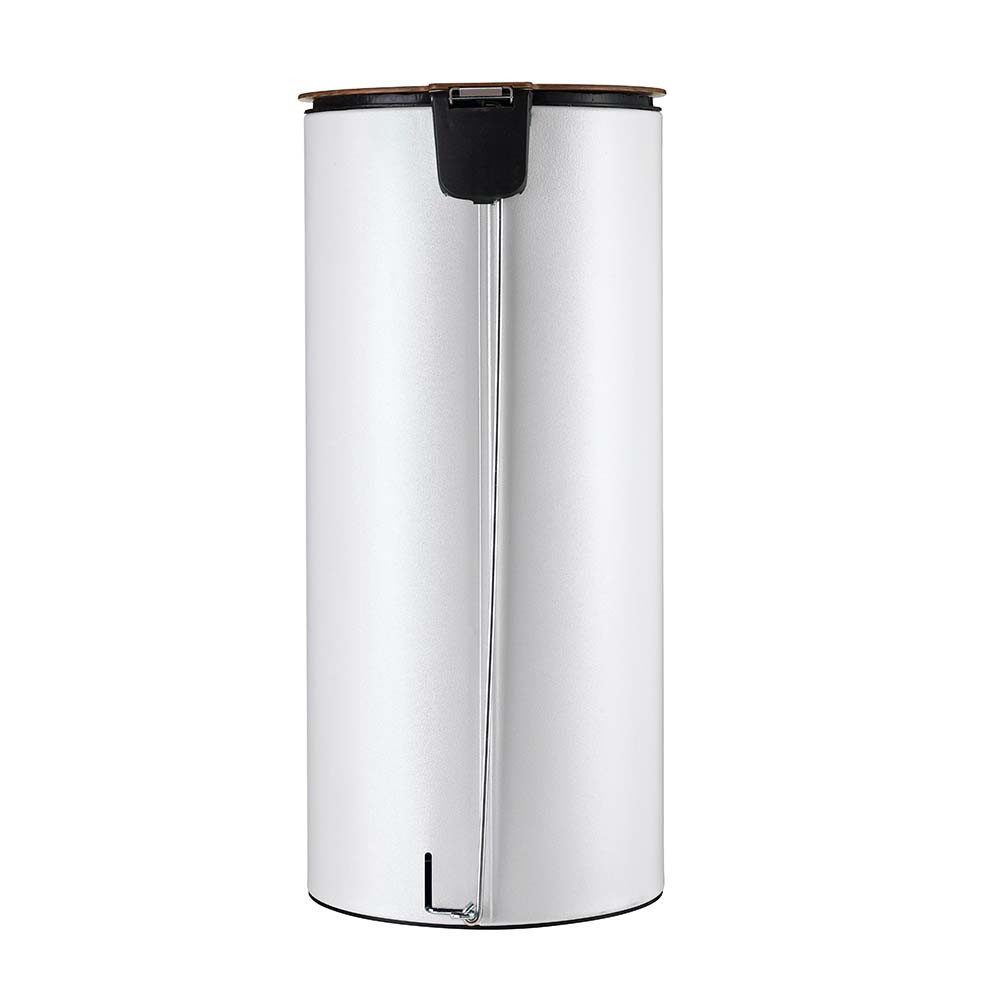 Poubelle cuisine à pédale 30L et 10 sacs poubelle 50L Blanc Coton Poubelle cuisine à pédale 30L et 10 sacs poubelle 50L Blanc Coton