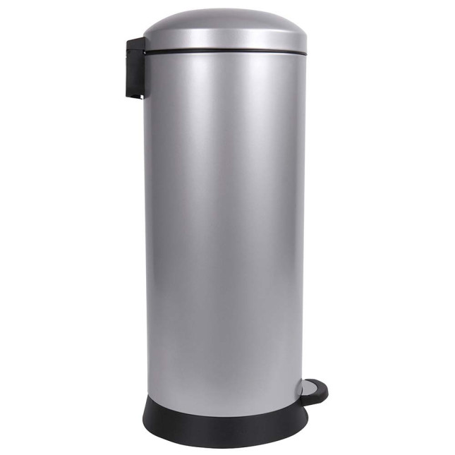 Poubelle cuisine à pédale 30L Gris Galet
