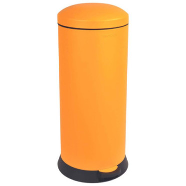 Poubelle cuisine à pédale 30L Jaune Pamplemousse
