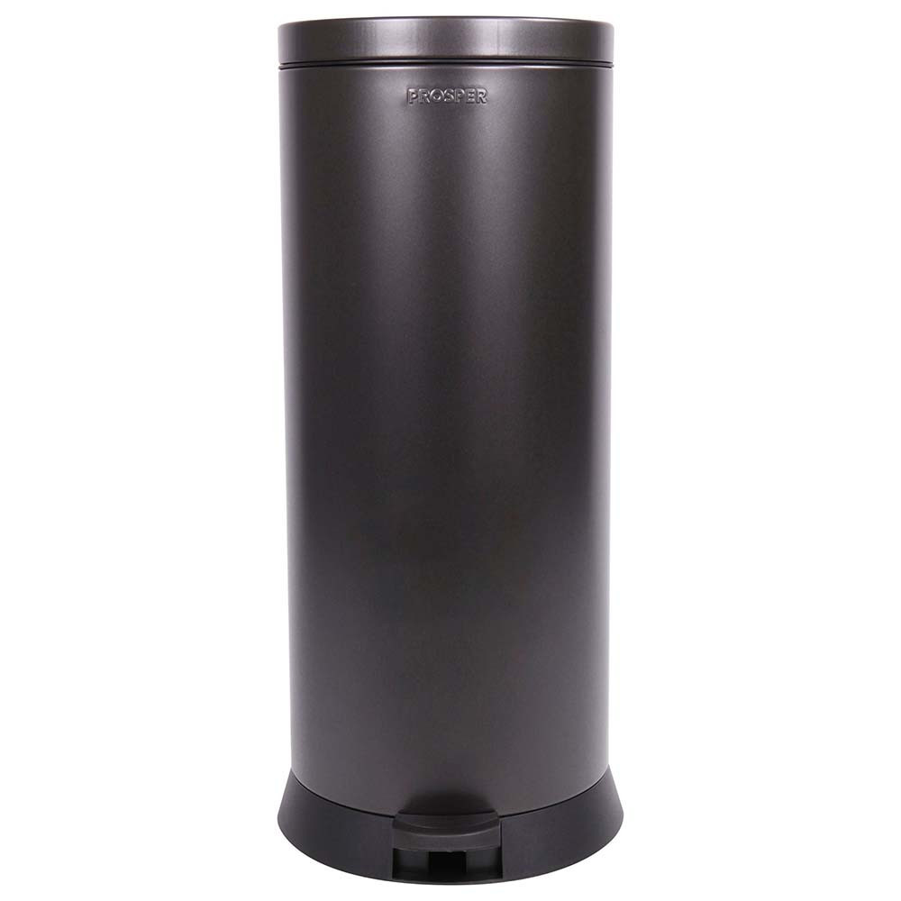 Poubelle cuisine à pédale 30L Noir Basalte