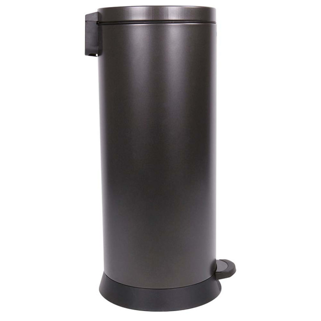 Poubelle cuisine à pédale 30L Noir Basalte