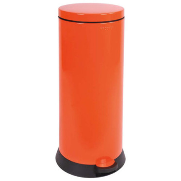 Poubelle cuisine à pédale 30L Orange Clémentine