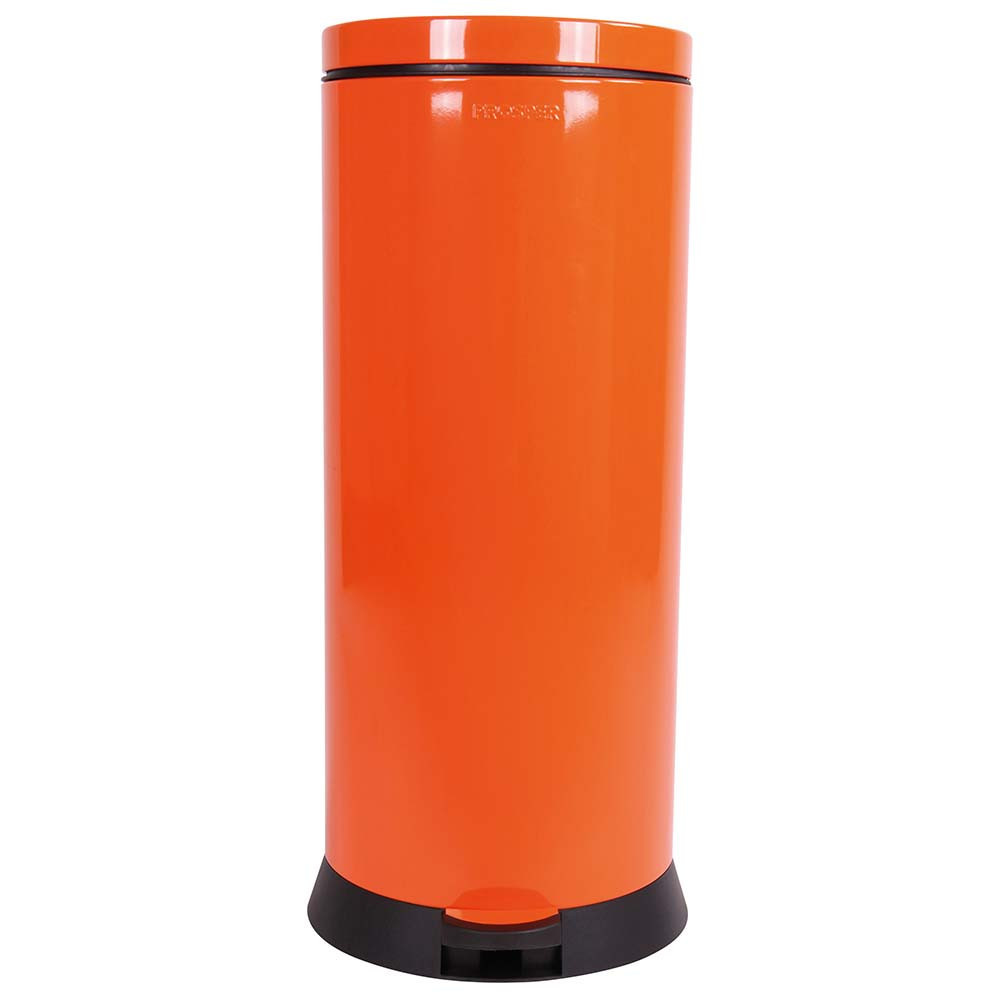 Poubelle cuisine à pédale 30L Orange Clémentine