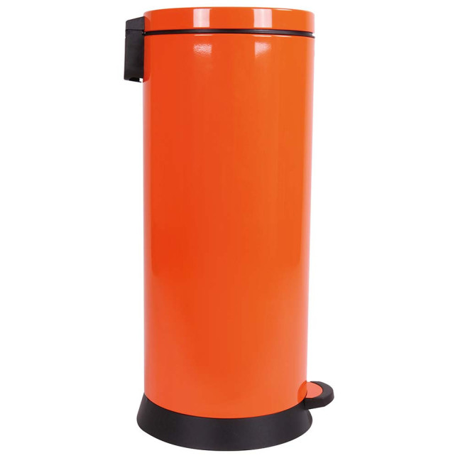Poubelle cuisine à pédale 30L Orange Clémentine