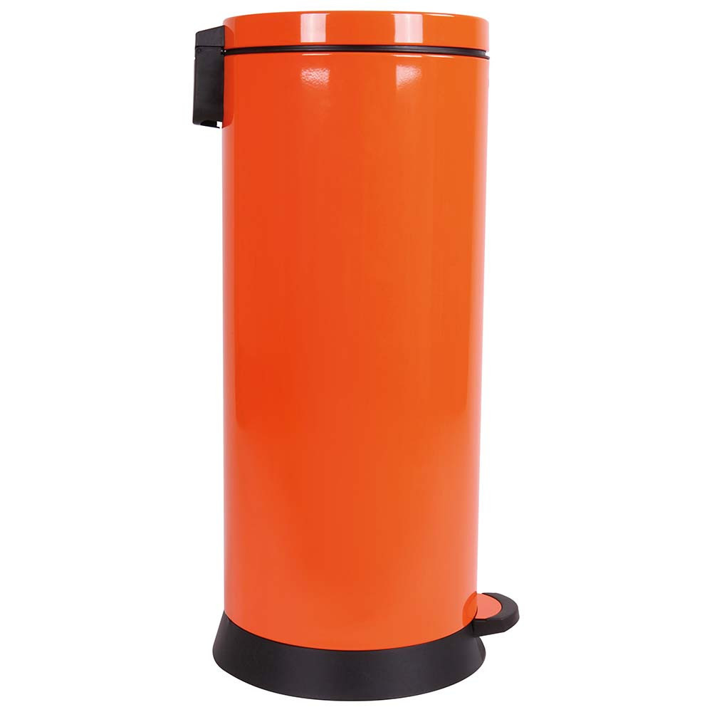 Poubelle cuisine à pédale 30L Orange Clémentine