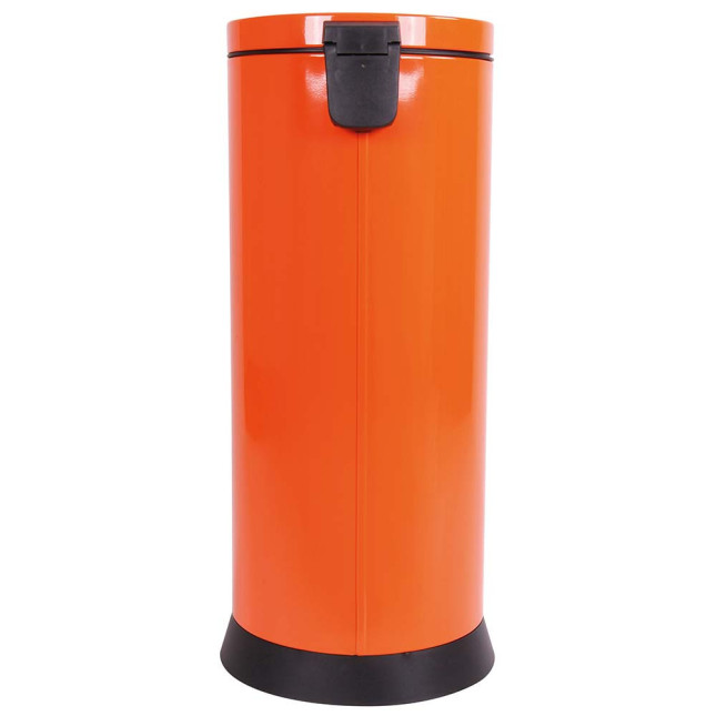 Poubelle cuisine à pédale 30L Orange Clémentine