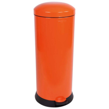 Poubelle cuisine à pédale 30L Orange Clémentine