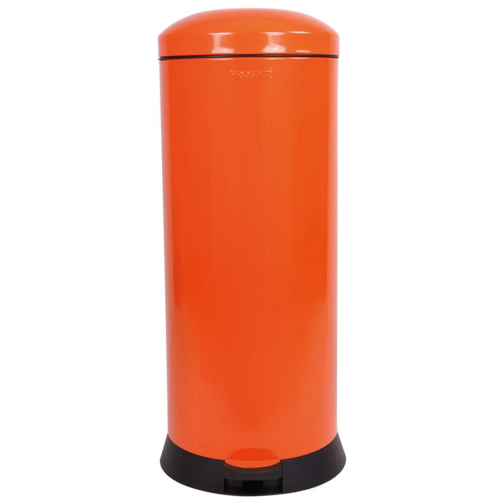 Poubelle cuisine à pédale 30L Orange Clémentine