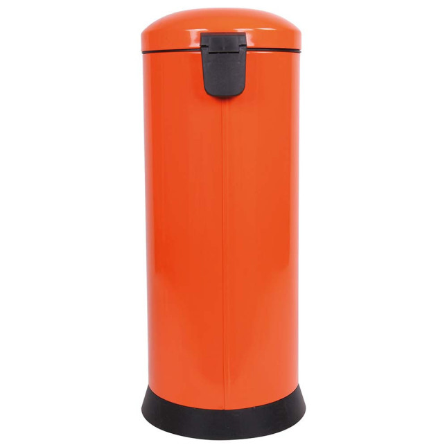 Poubelle cuisine à pédale 30L Orange Clémentine
