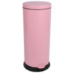 Poubelle cuisine à pédale 30L Rose Dragée Poubelle cuisine à pédale 30L Rose Dragée