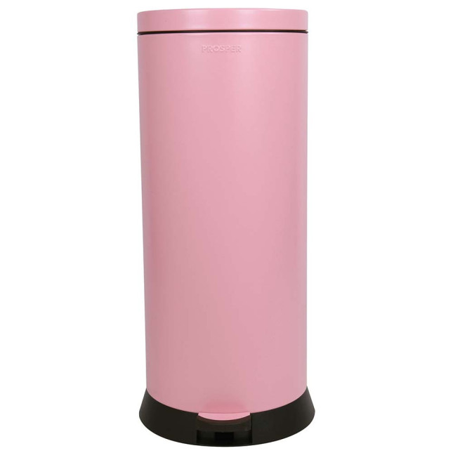 Poubelle cuisine à pédale 30L Rose Dragée Poubelle cuisine à pédale 30L Rose Dragée