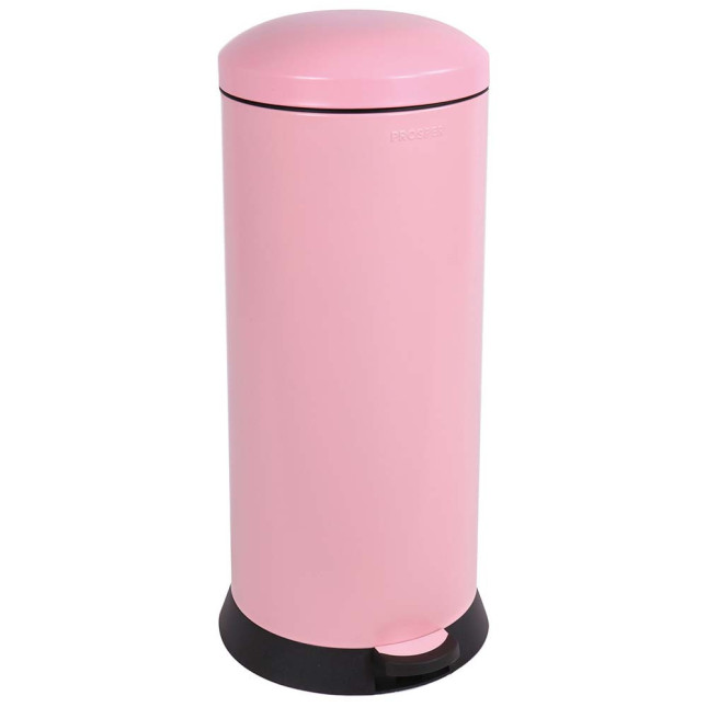 Poubelle cuisine à pédale 30L Rose Dragée
