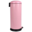 Poubelle cuisine à pédale 30L Rose Dragée