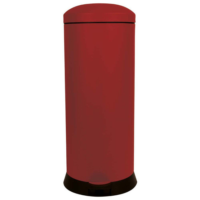 Poubelle cuisine à pédale 30L Rouge Cerise