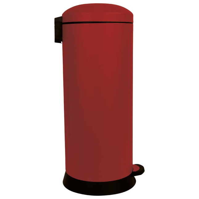 Poubelle cuisine à pédale 30L Rouge Cerise