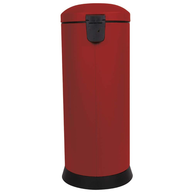 Poubelle cuisine à pédale 30L Rouge Cerise