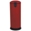 Poubelle cuisine à pédale 30L Rouge Cerise