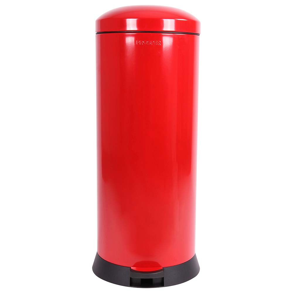 Poubelle cuisine à pédale 30L Rouge Groseille