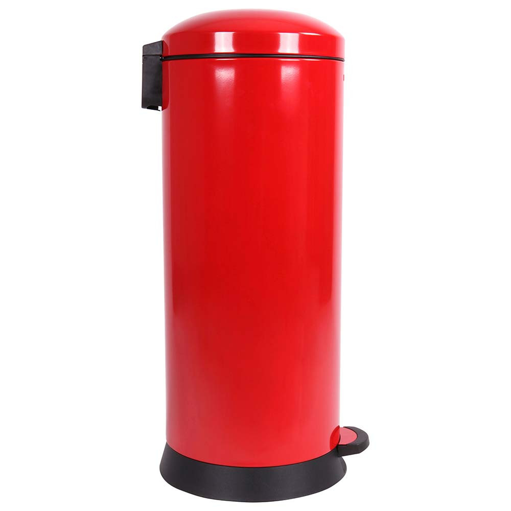 Poubelle cuisine à pédale 30L Rouge Groseille