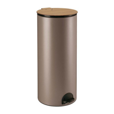 Poubelle cuisine à pédale 30L Taupe