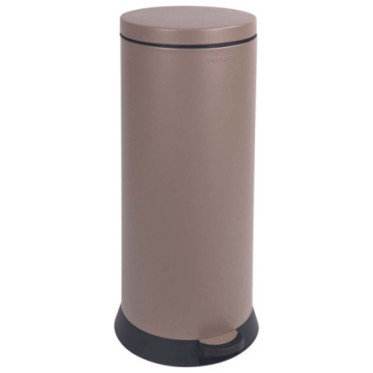 Poubelle cuisine à pédale 30L Taupe